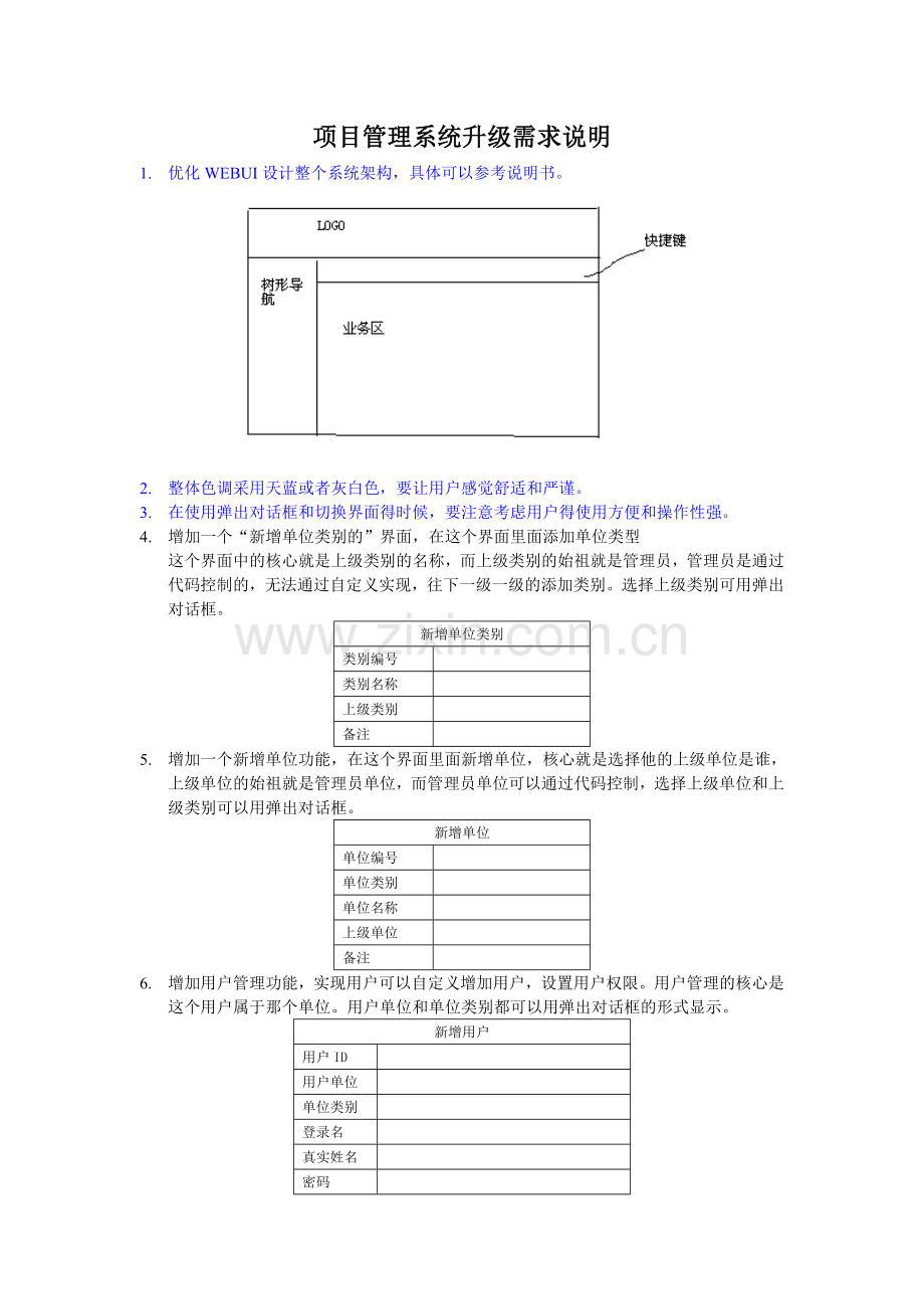 项目管理系统升级需求说明.doc_第1页