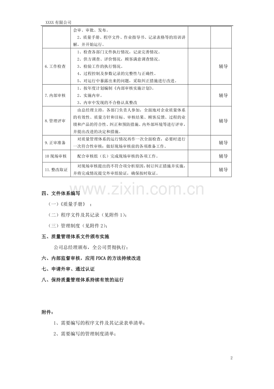 质量管理体系建立推进计划书.docx_第2页