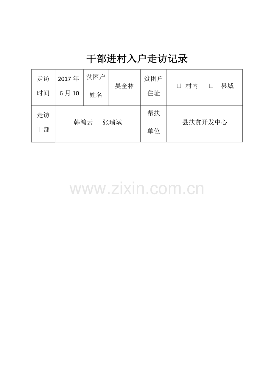 走访记录表韩鸿云.docx_第2页