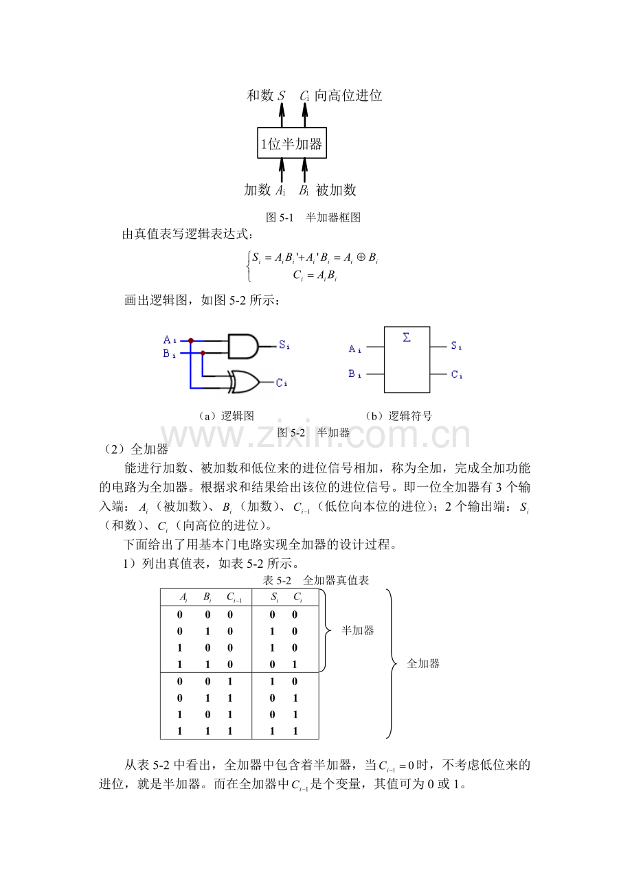 实验五--全加器的设计及应用.doc_第2页