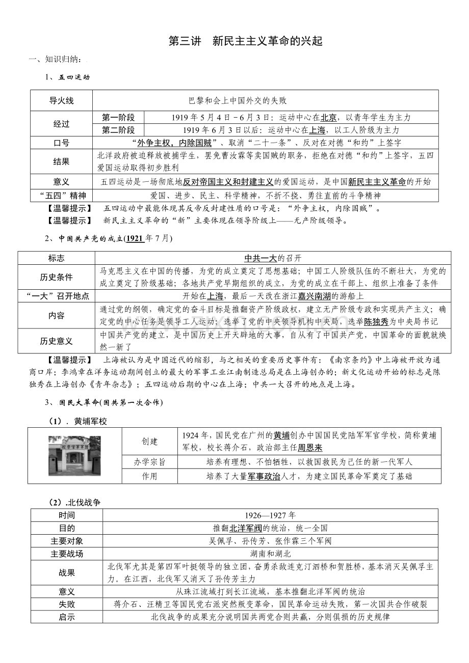 第三讲----新民主主义革命的兴起.doc_第1页