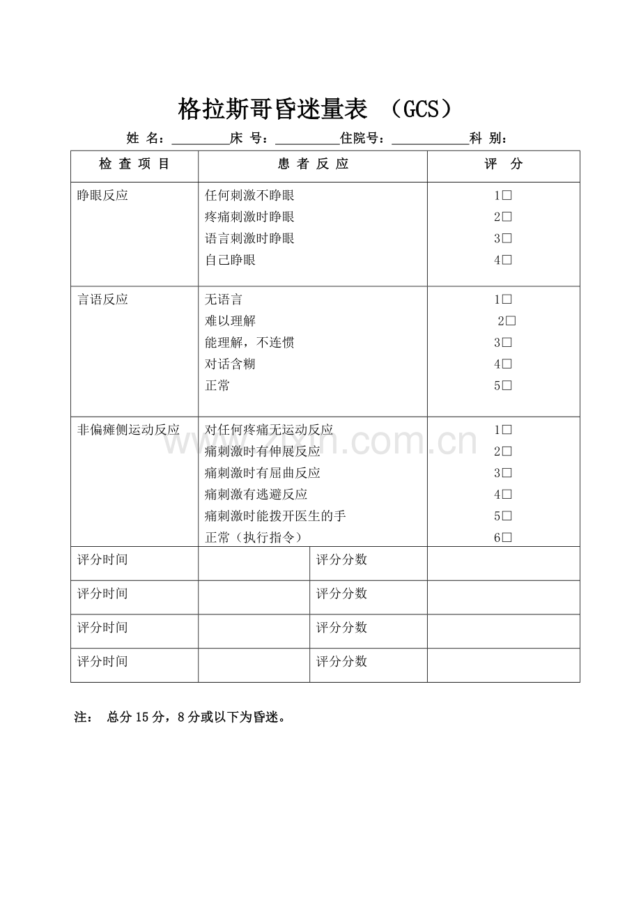 GCS评分表.doc_第1页