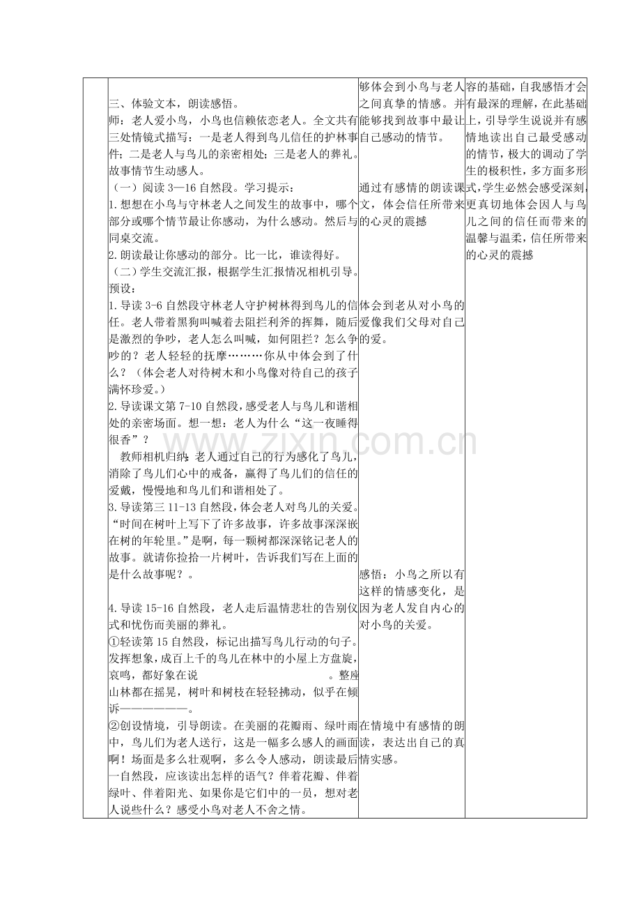三年级(下)《小鸟和守林老人》教学设计.doc_第2页