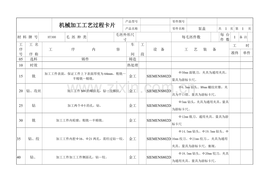 机械加工工艺规程(齿轮泵).doc_第2页