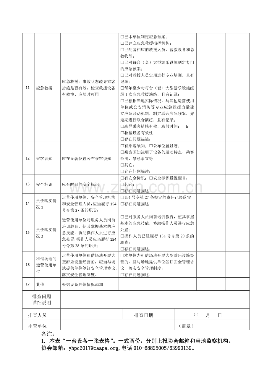 游乐设施安全排查表.docx_第2页