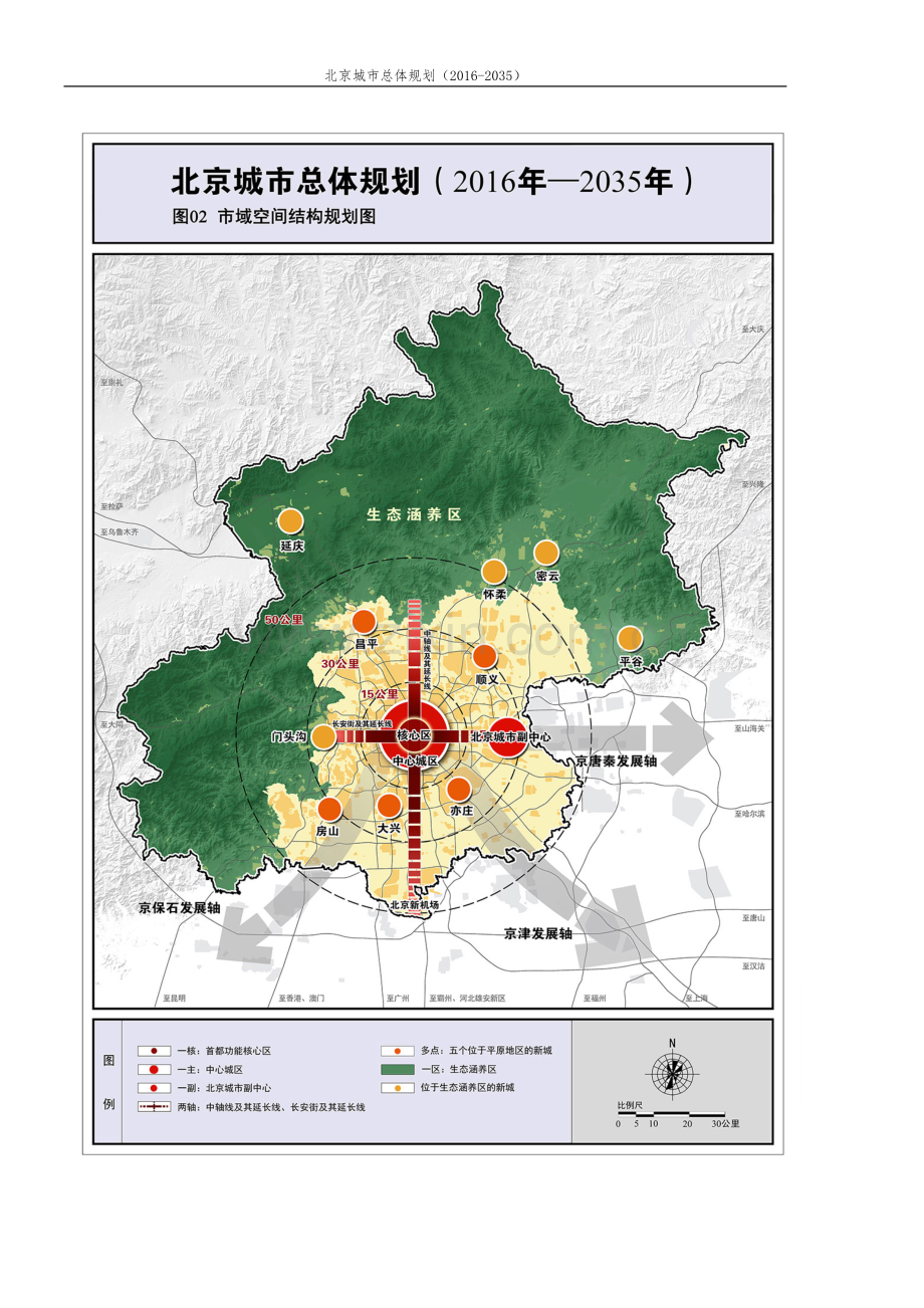 北京城市总体规划图(2016-2035).docx_第2页