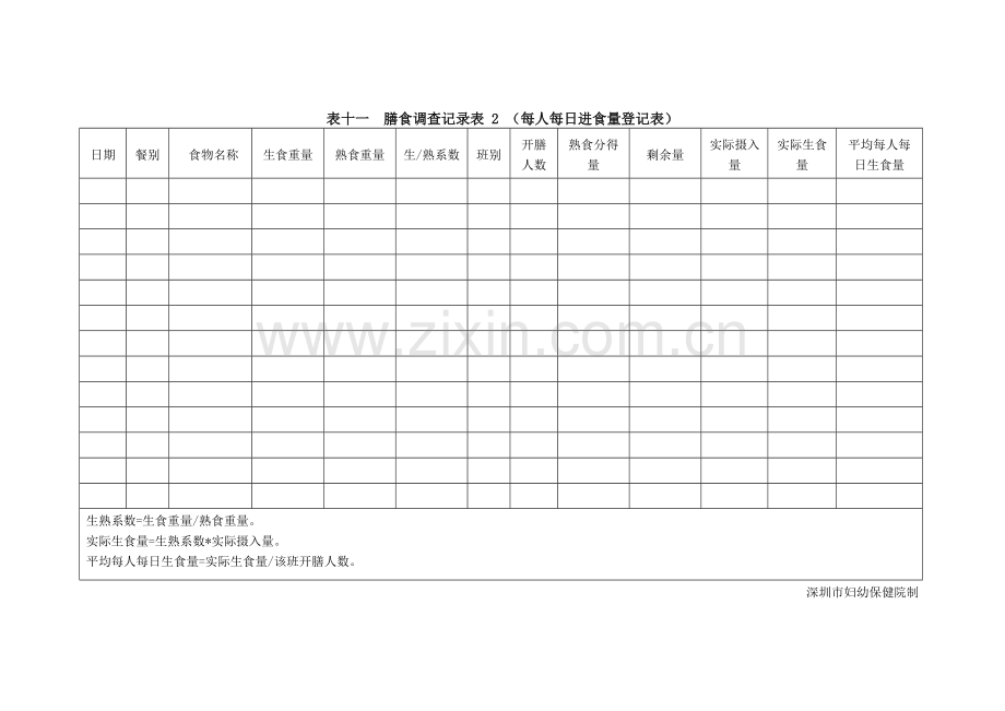 膳食调查记录表.doc_第2页
