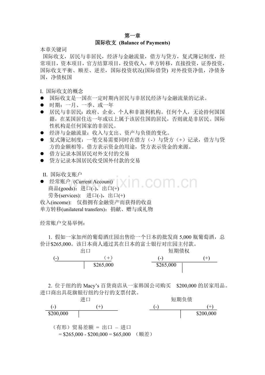 国际金融讲义.docx_第1页