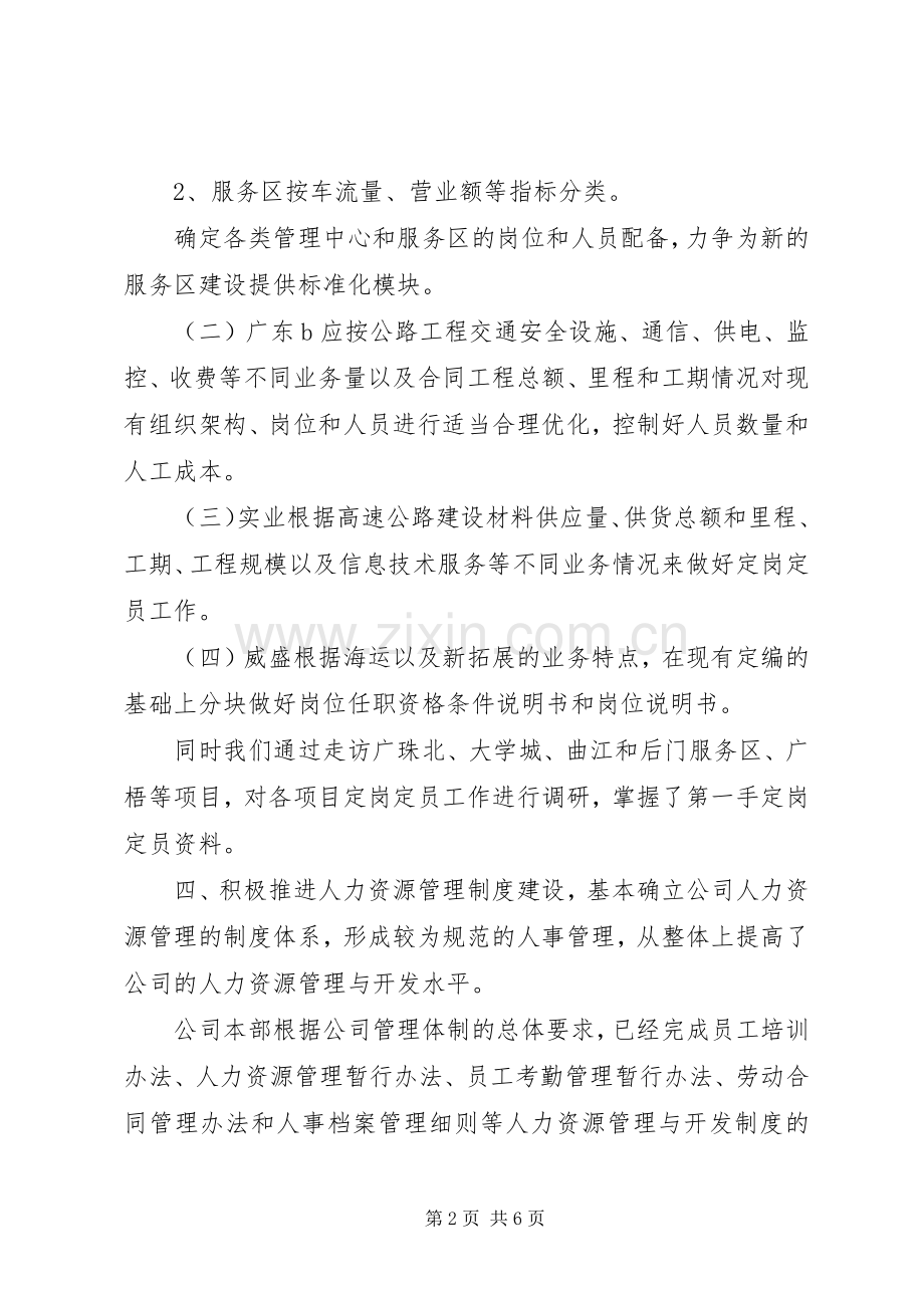 公司人力资源部年终工作总结 .docx_第2页