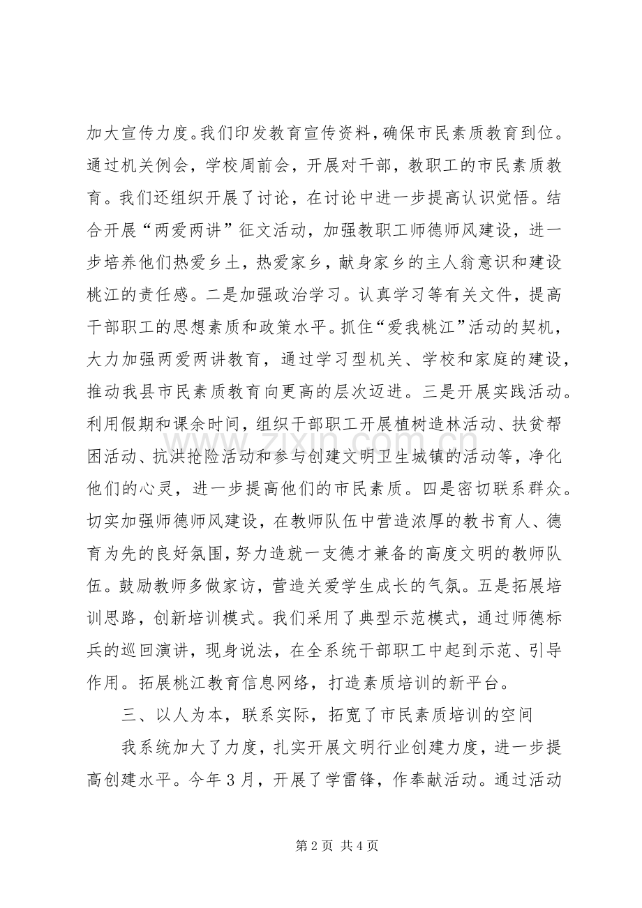 市民素质培训工作总结 .docx_第2页