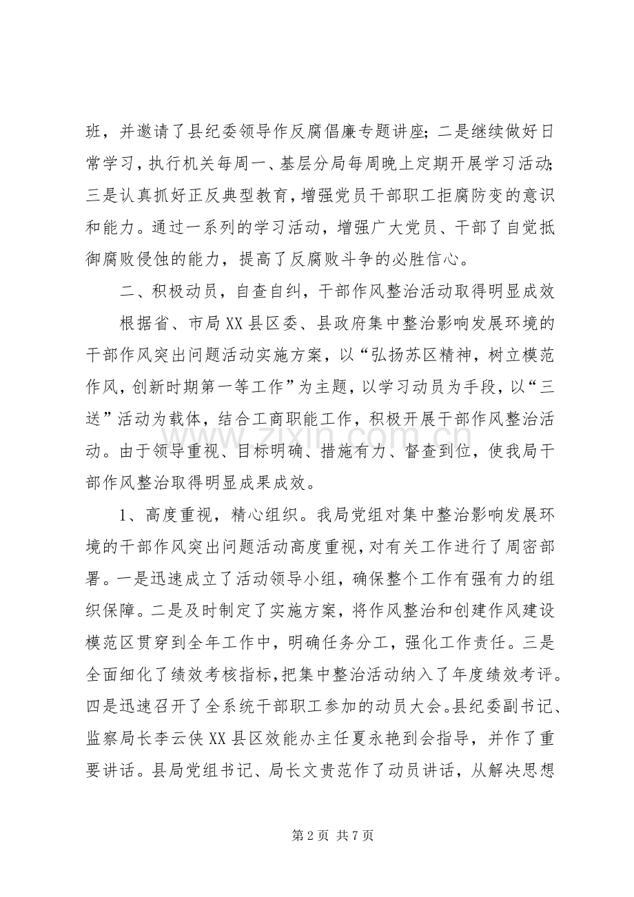 工商局监察办公室工作总结 .docx_第2页