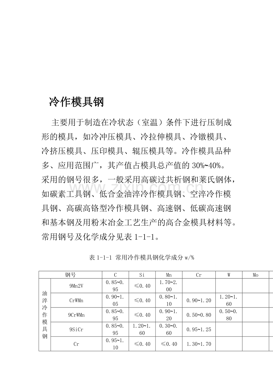 塑料模具用钢与挤压模具用钢.docx_第1页