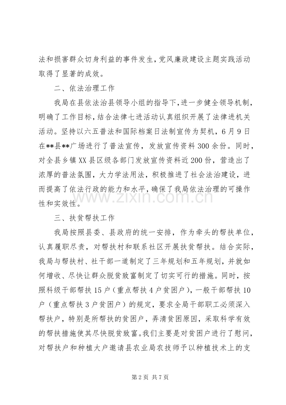 县档案局工作总结 .docx_第2页