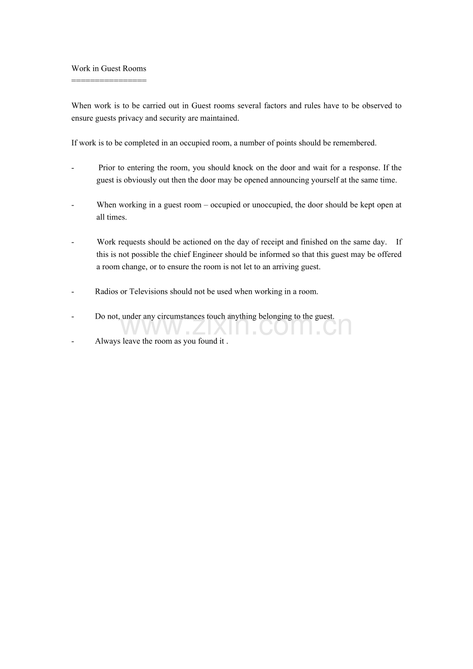 国外著名酒店工程部操作程序-4(英文)REPAIRSANDMAINTENANCE(57-76).docx_第2页