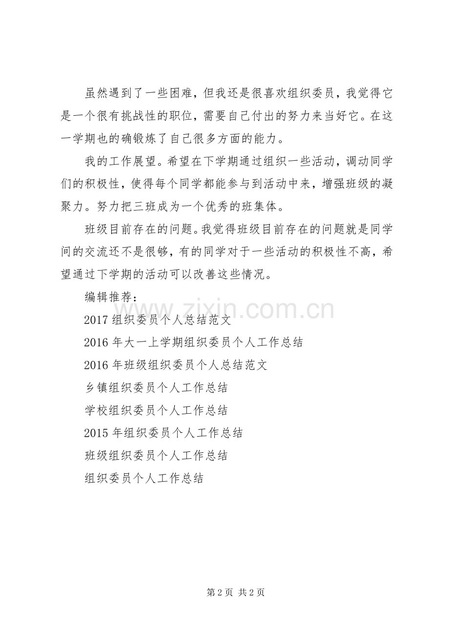 20XX年组织委员个人工作总结.docx_第2页