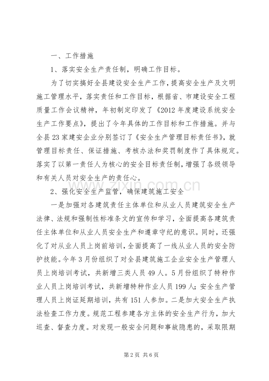 住房和城乡建设工作汇报总结 .docx_第2页