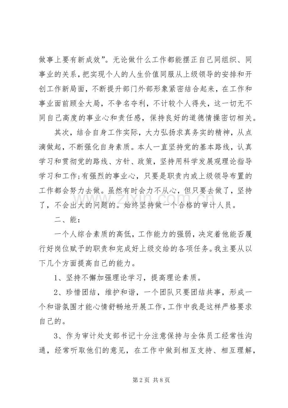 内部审计年度个人工作总结范文 .docx_第2页