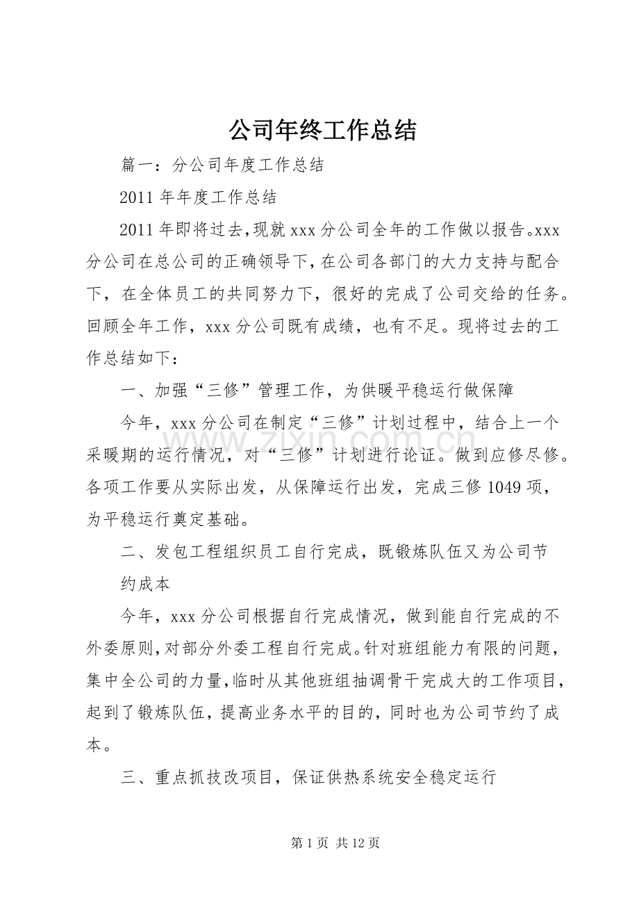 公司年终工作总结 (23).docx_第1页