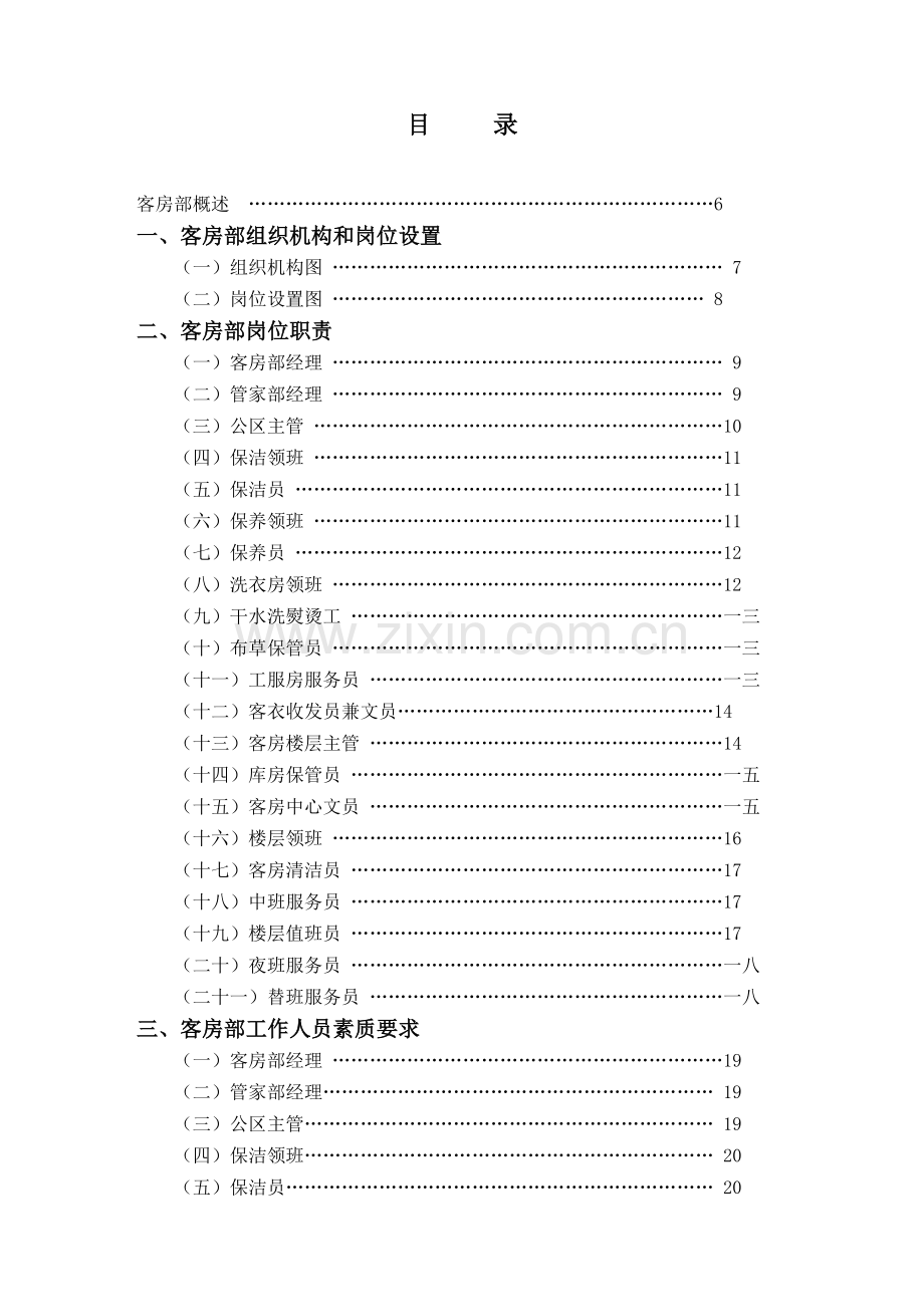客房部岗位职责管理规范.docx_第1页