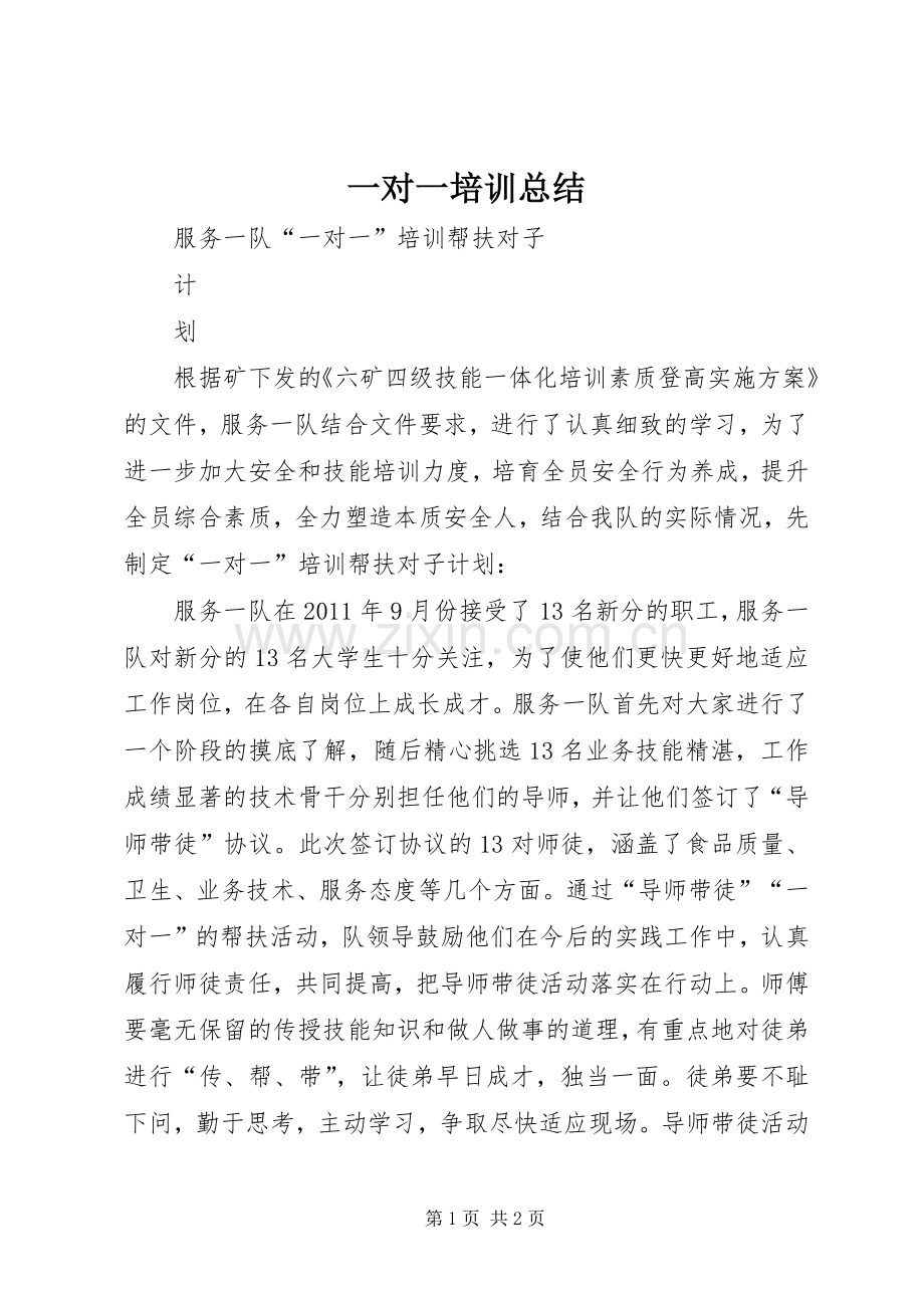 一对一培训总结 .docx_第1页