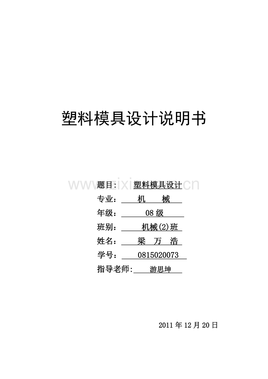 塑料模具设计及其制造.docx_第1页