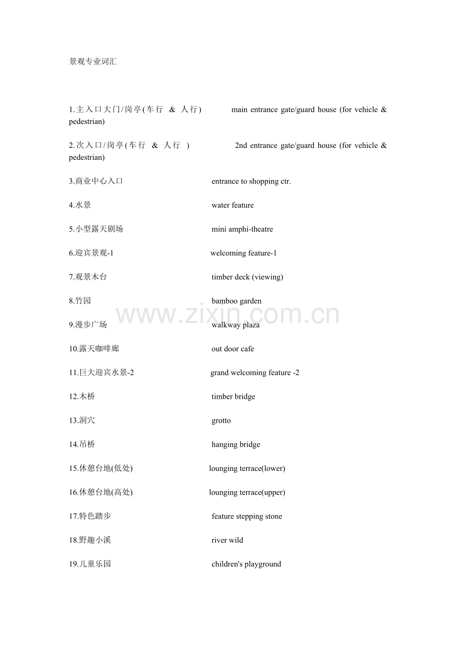 园林专业英语1.docx_第1页