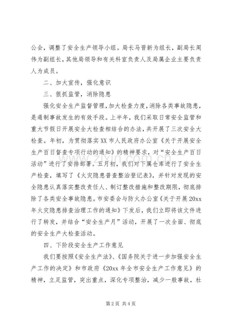 市商务局安全生产工作总结范文 .docx_第2页