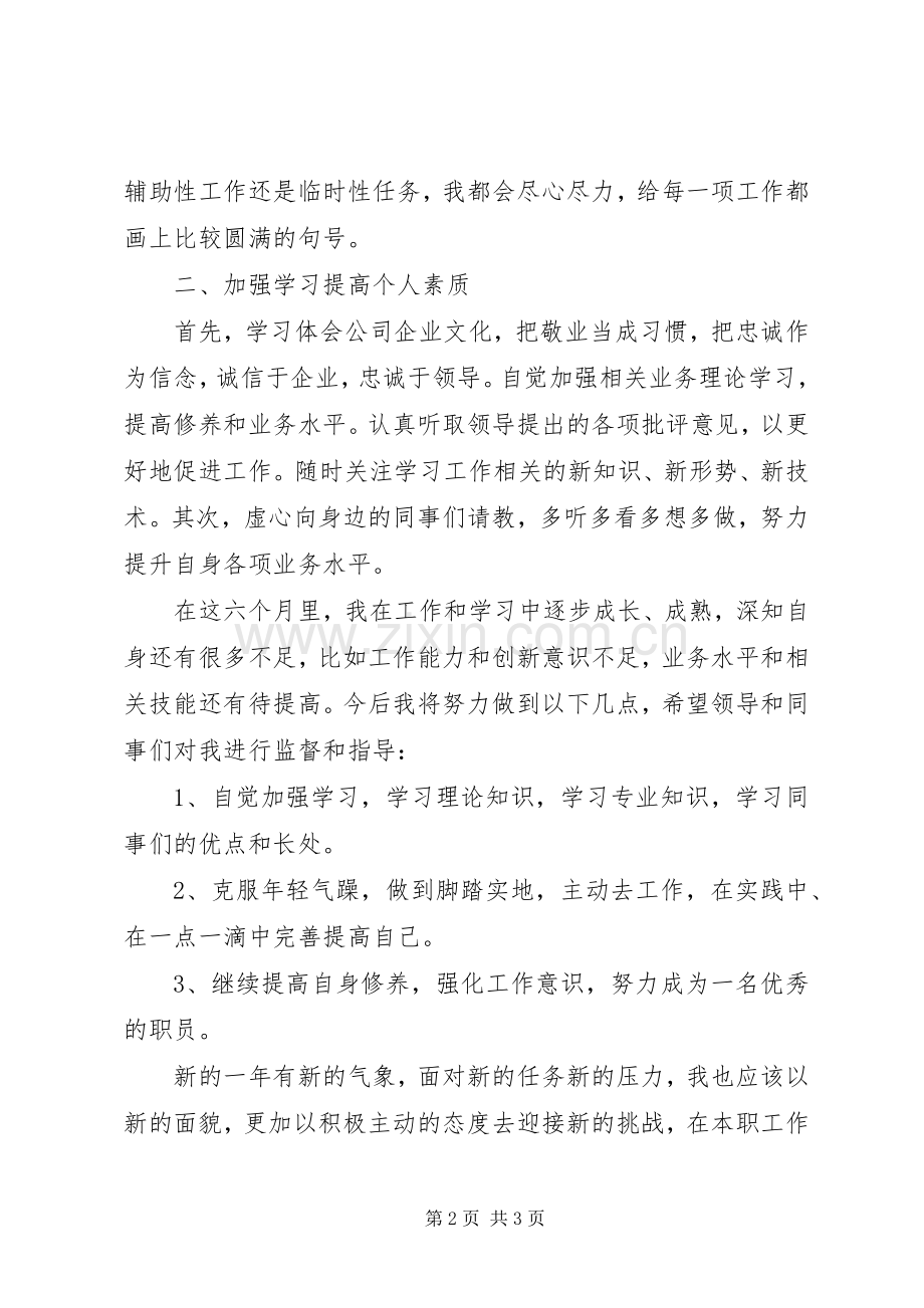 公司主管半年个人工作总结 .docx_第2页