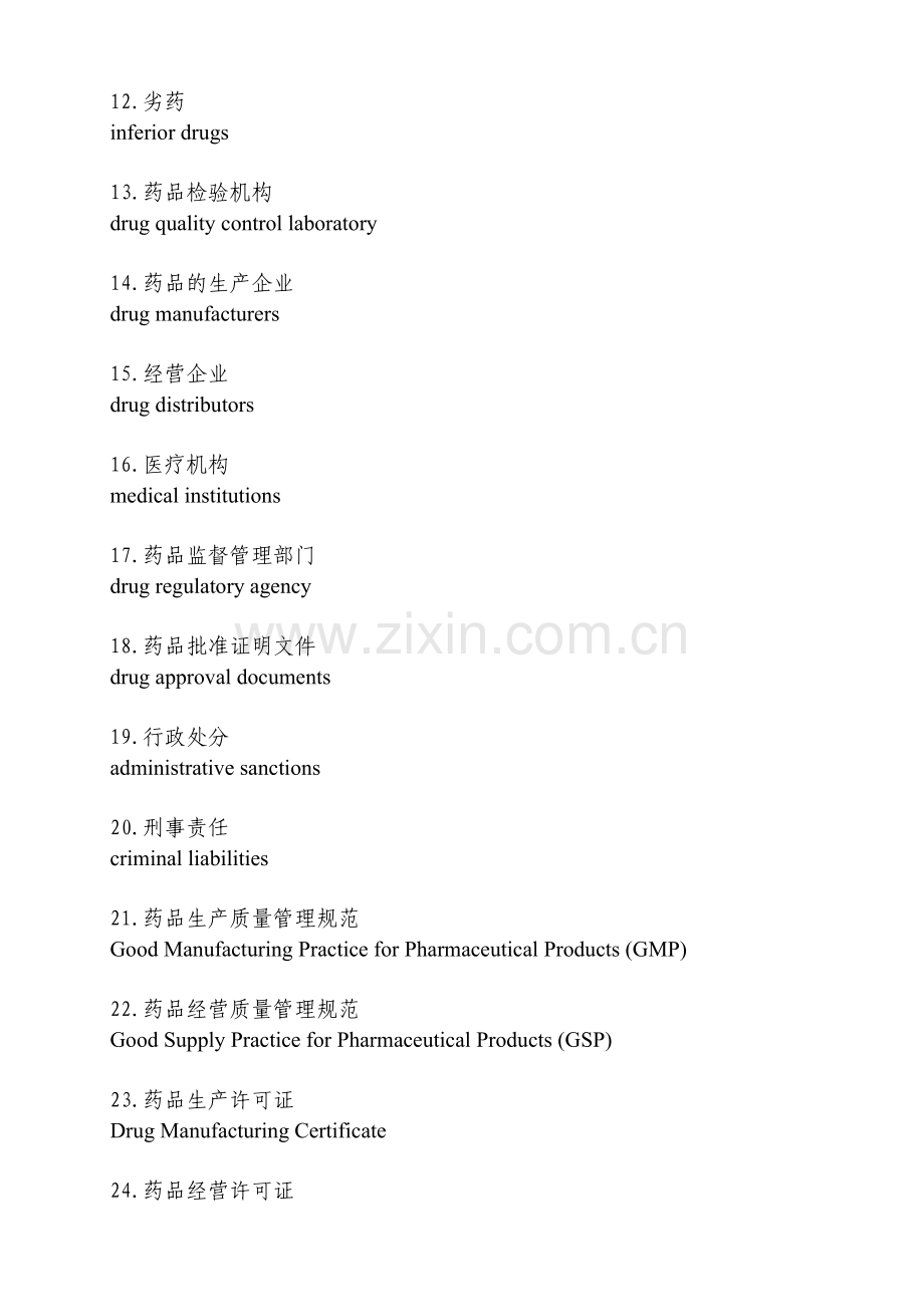 常用药品监管英语与缩略语.docx_第2页
