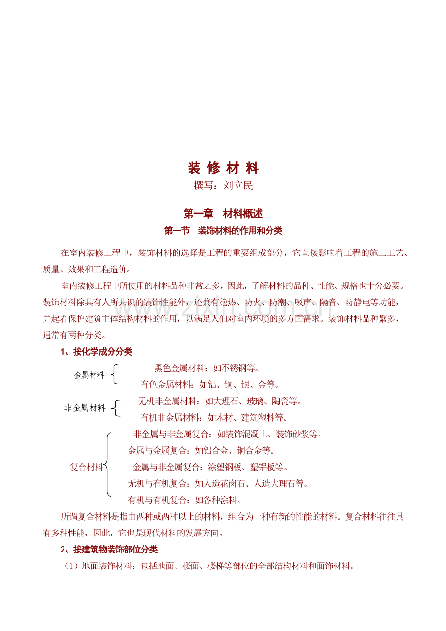 家庭装饰主要材料介绍与选购.docx_第1页