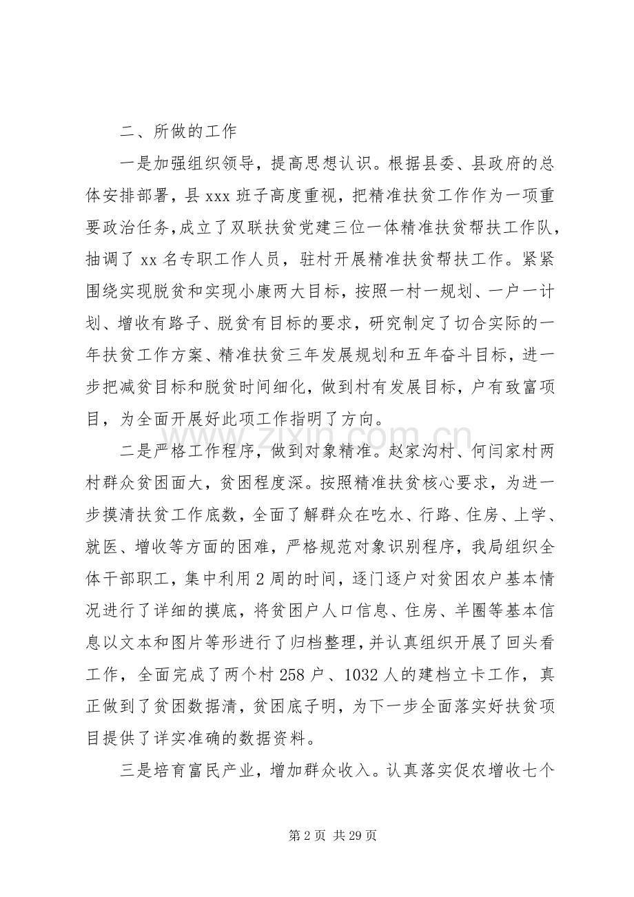 XX年精准扶贫总结范文 .docx_第2页