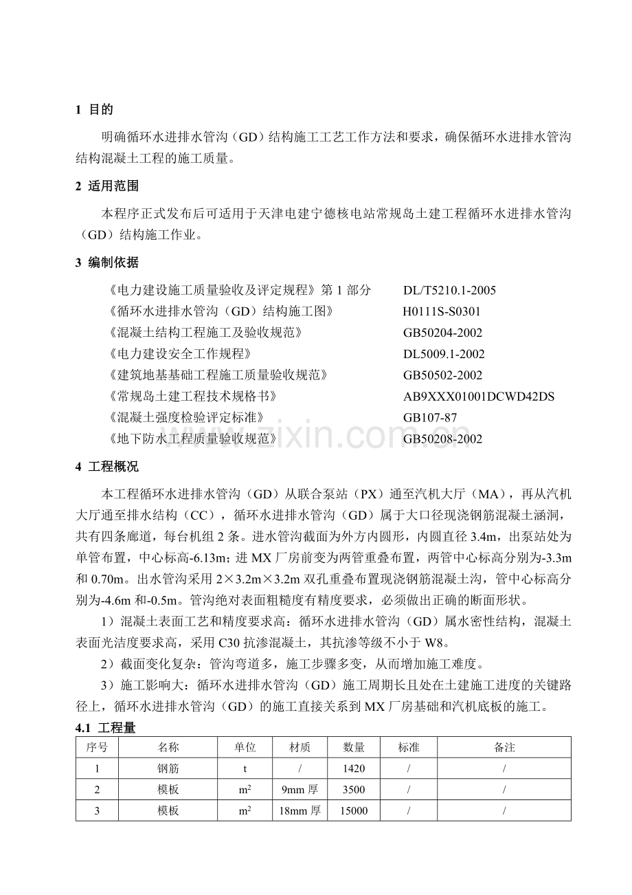 循环水进排水管沟结构施工方案.docx_第2页