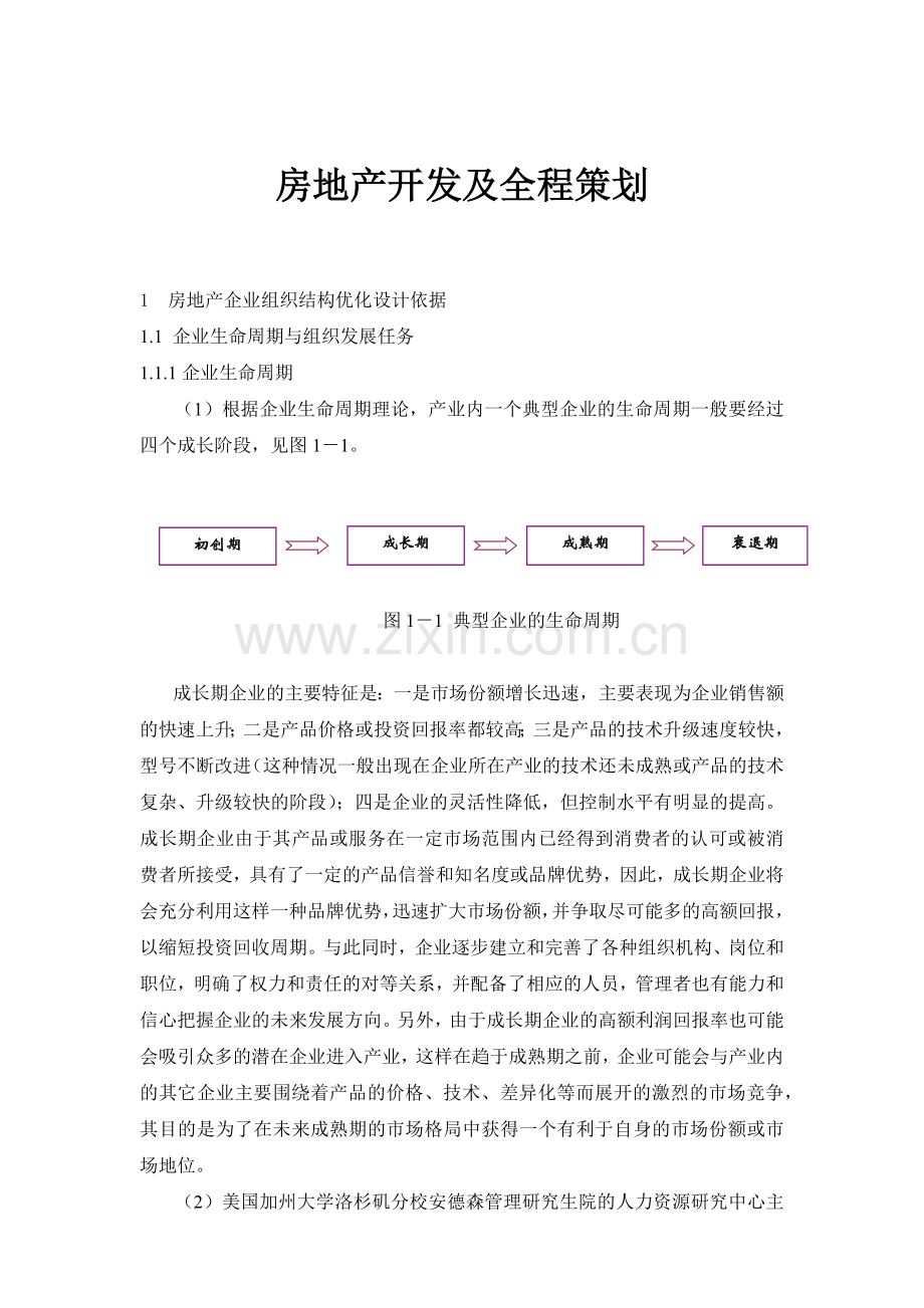 房地产开发及全程策划.docx_第1页