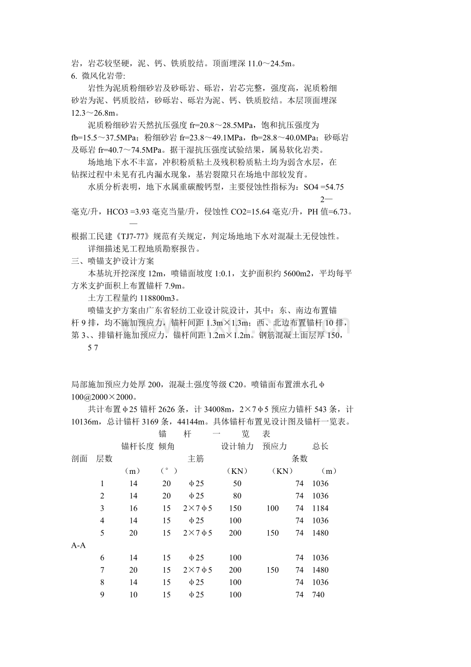 喷锚及土方工程施工组织设计方案(10页).doc_第2页