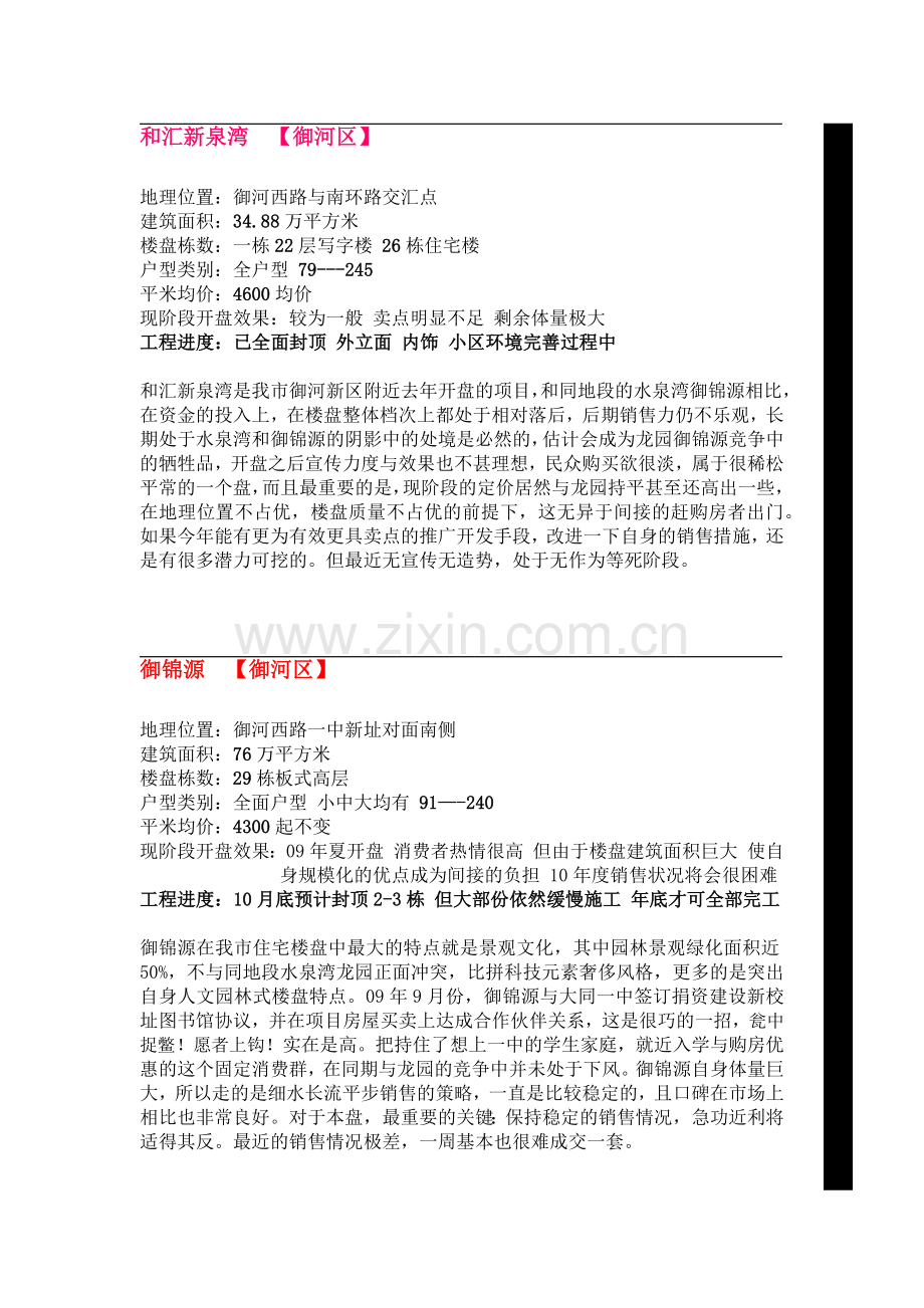 大同市房地产住宅项目概况XXXX版.docx_第2页