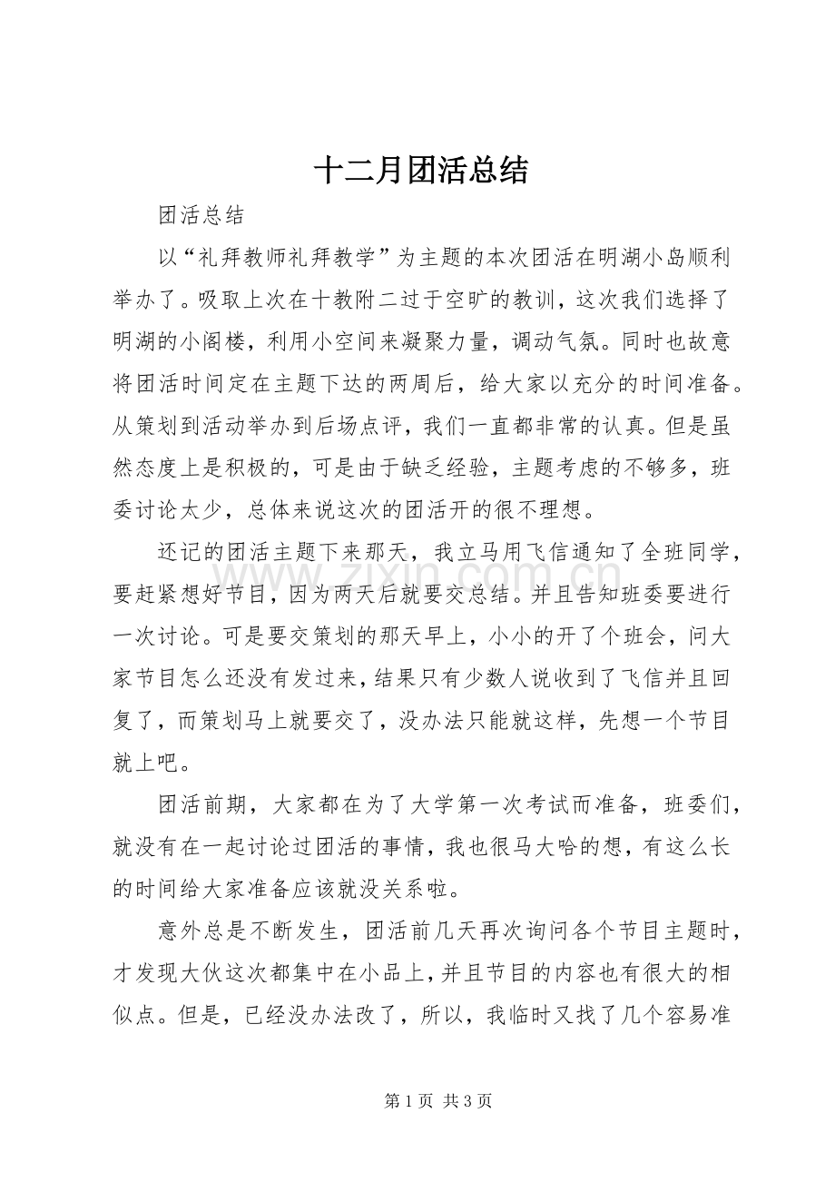 十二月团活总结 .docx_第1页