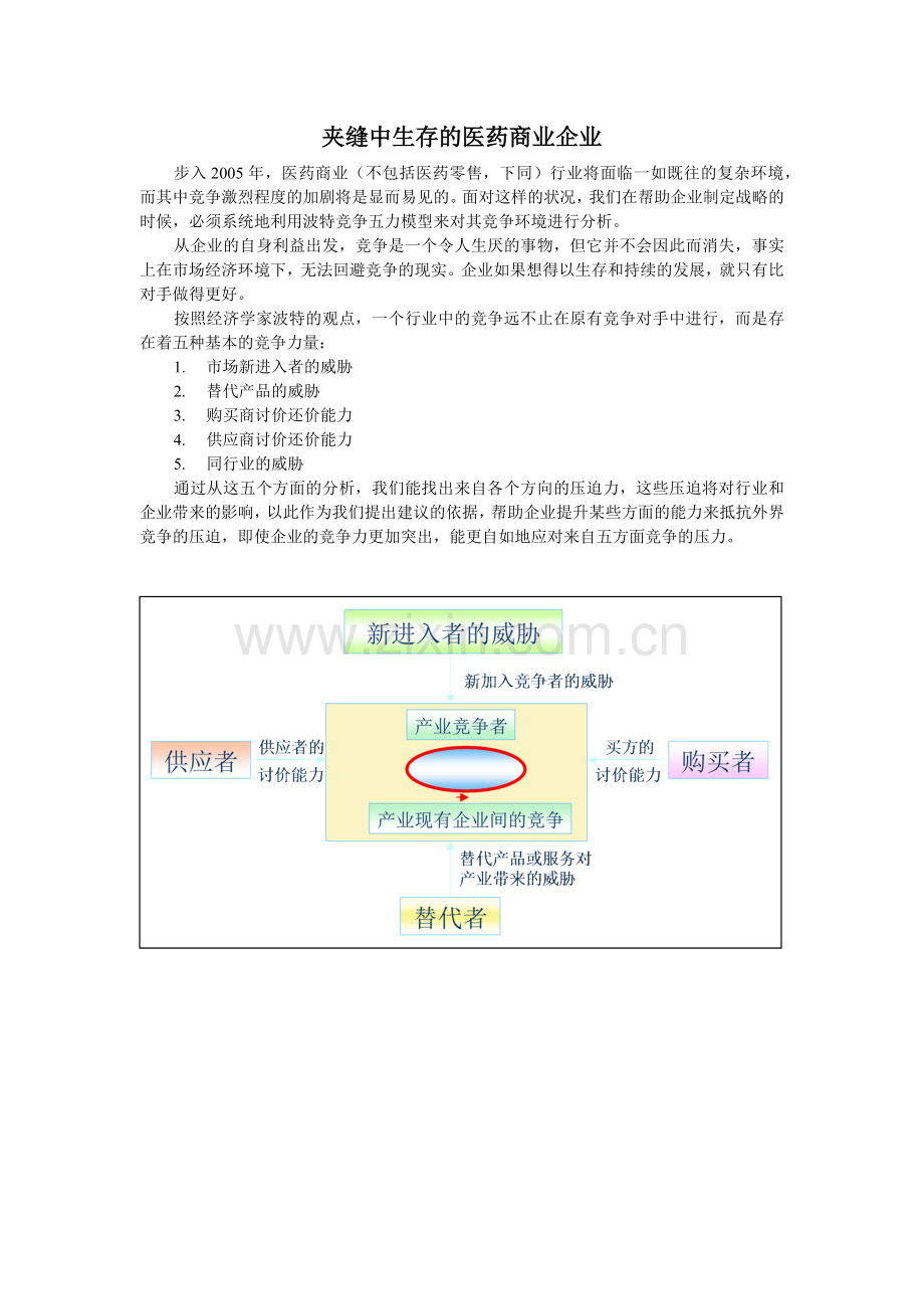 夹缝中生存的医药商业企业(1).docx_第1页
