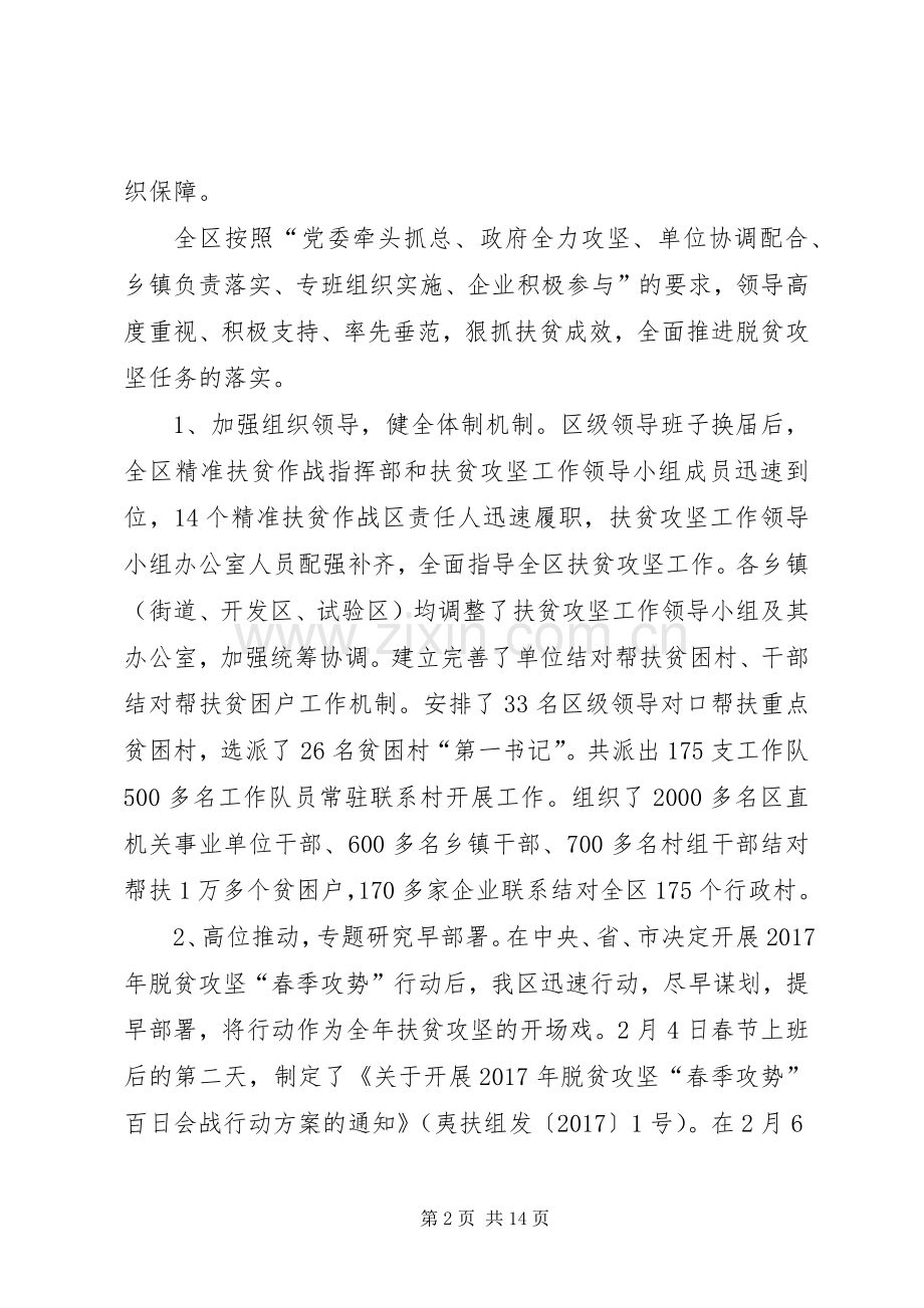 区扶贫办XX年上半年工作总结 .docx_第2页