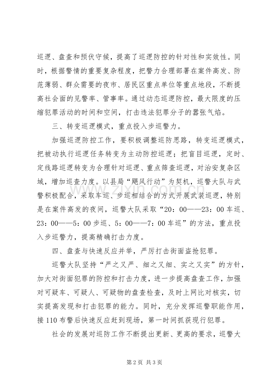 农村地区治安巡逻防控工作总结范文 .docx_第2页