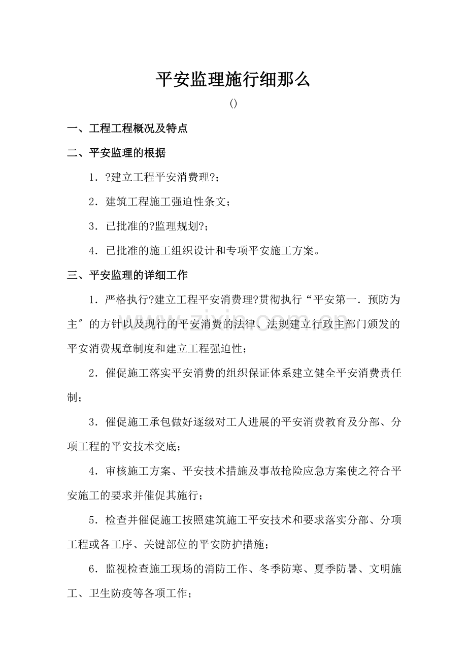 公司安全监理实施细则（试行）.doc_第1页