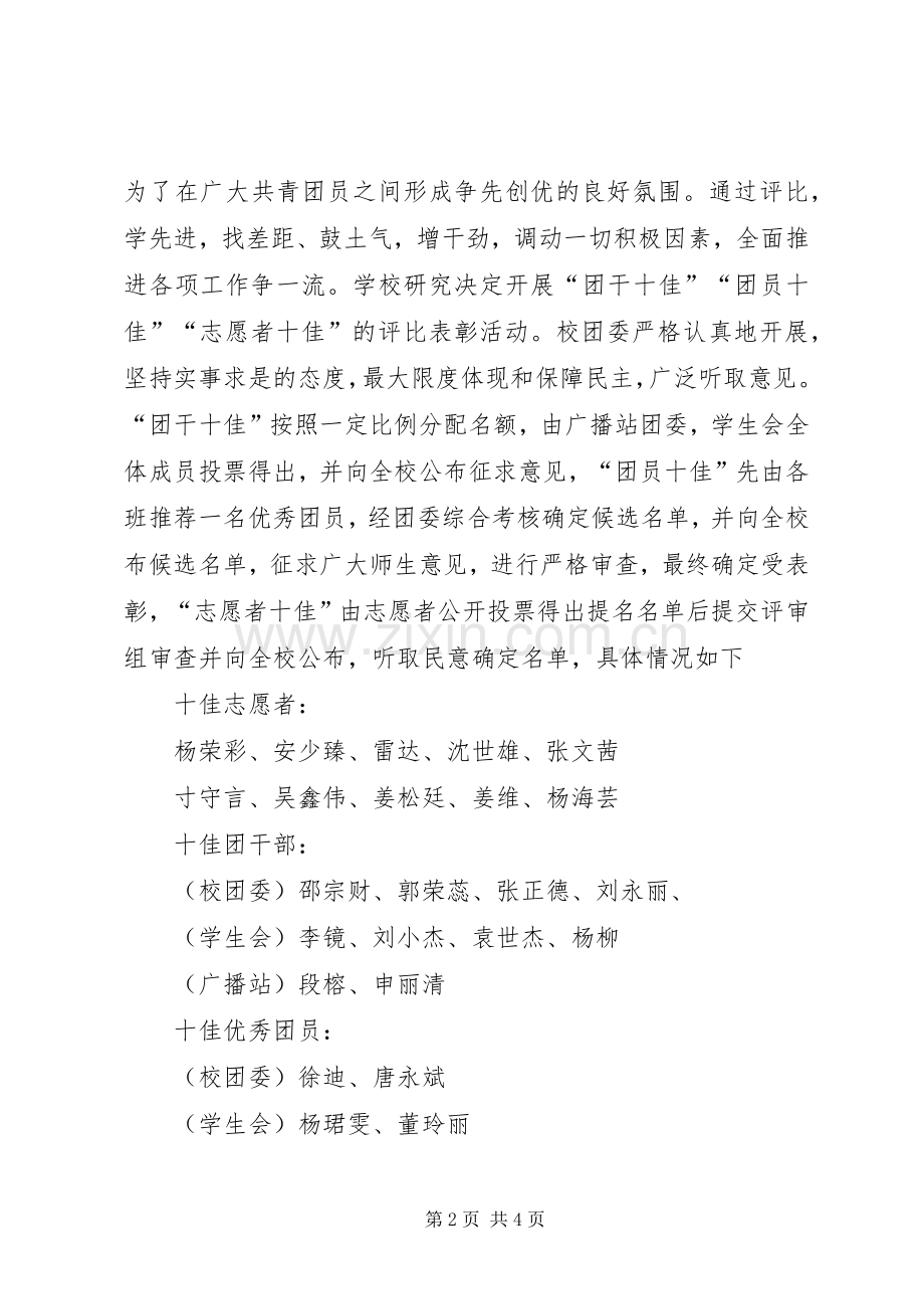 五四纪念活动总结 .docx_第2页