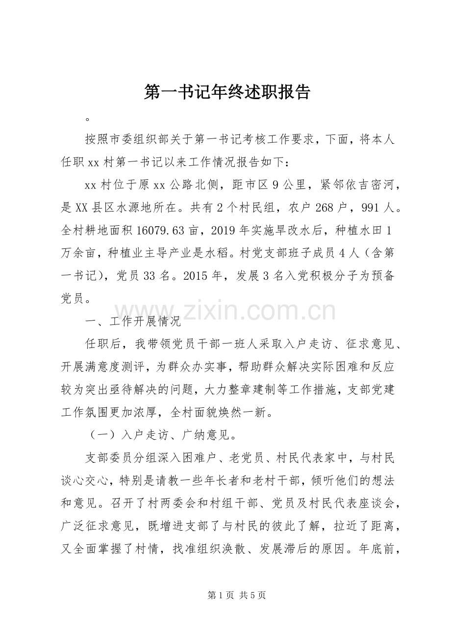 第一书记年终述职报告.docx_第1页