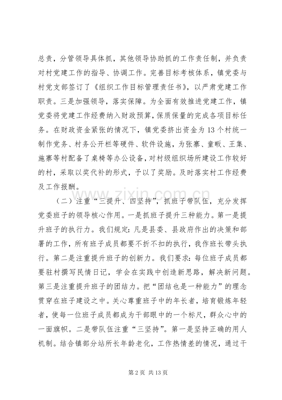 镇党委书记党建专项述职报告.docx_第2页