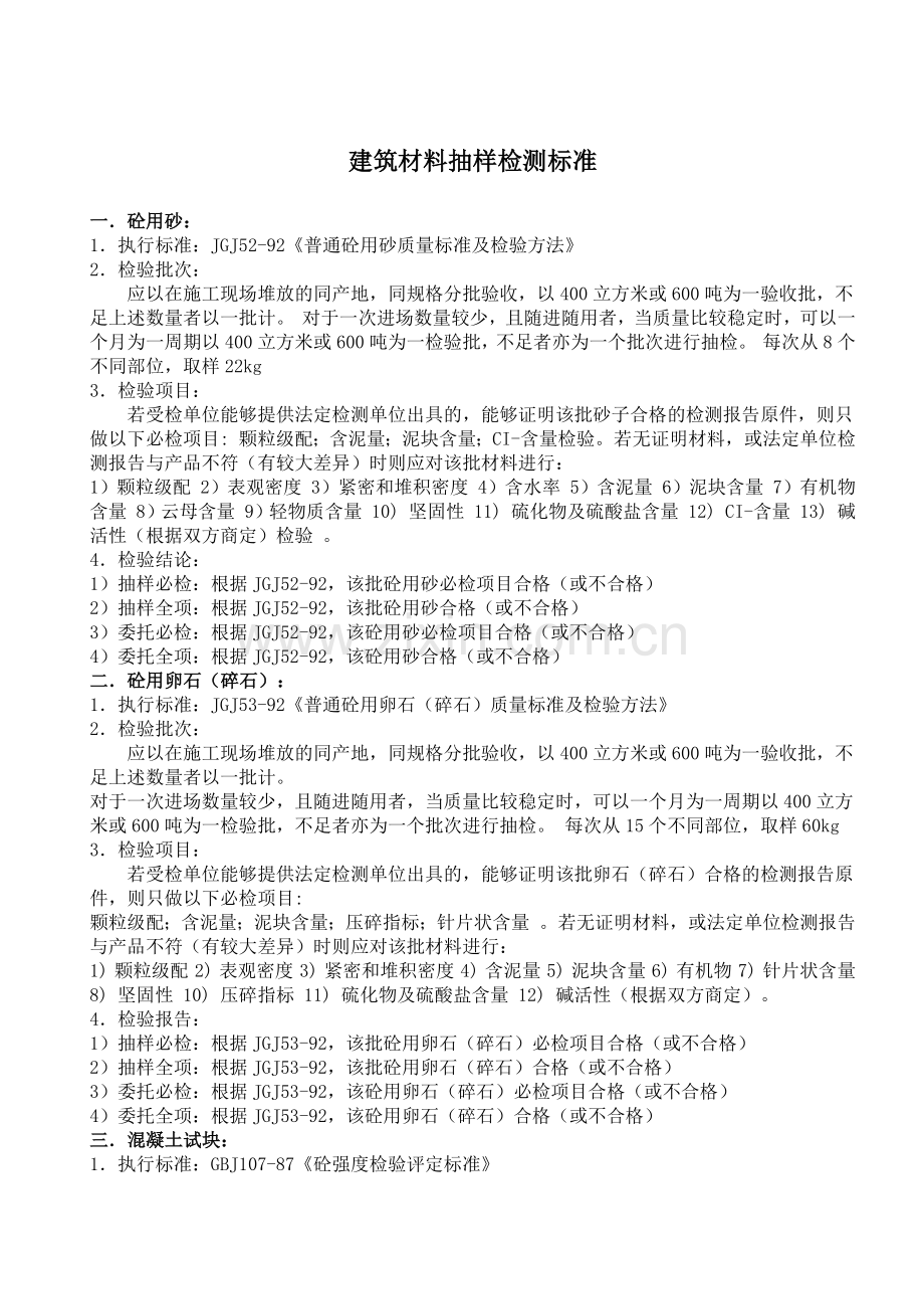 建筑材料抽样检测标准( 44).docx_第1页