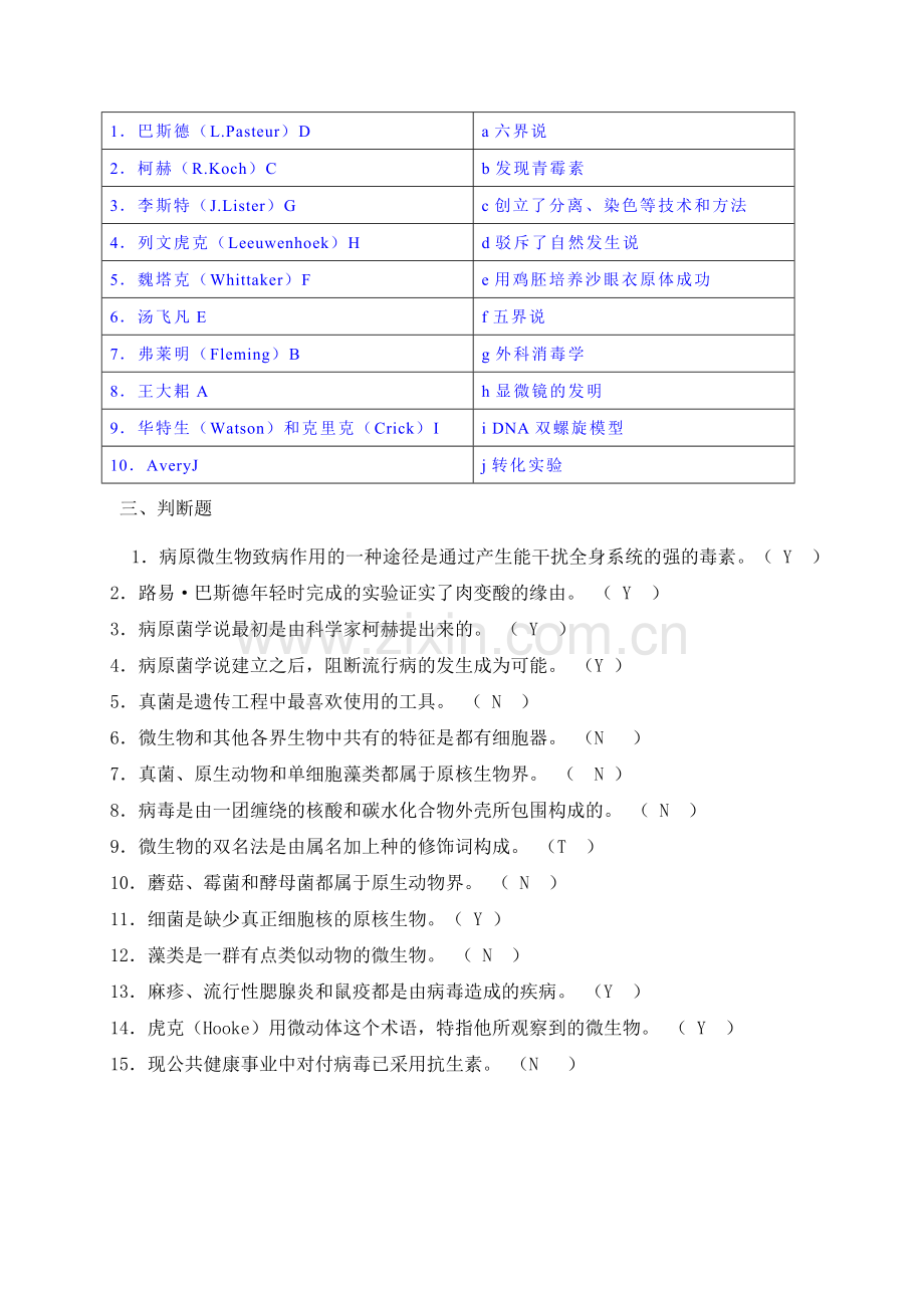 微生物习题+参考答案..docx_第2页