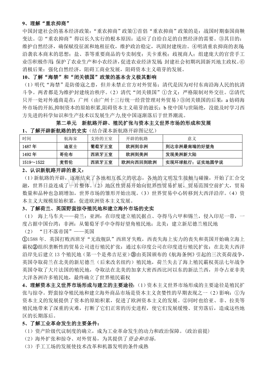 必修2学测提纲.doc_第2页