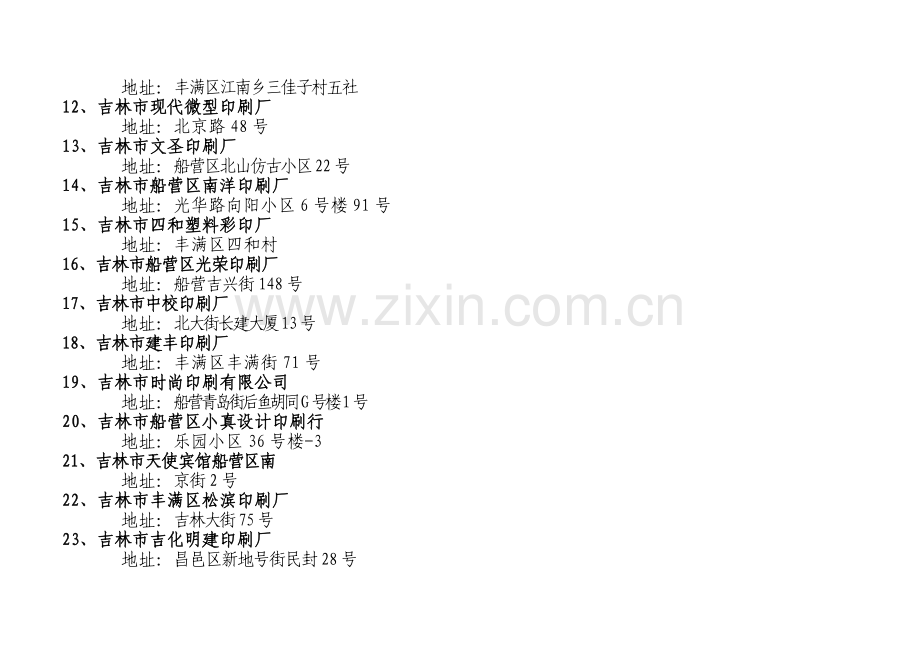 吉林市排版、制片印刷企业明细表.docx_第2页