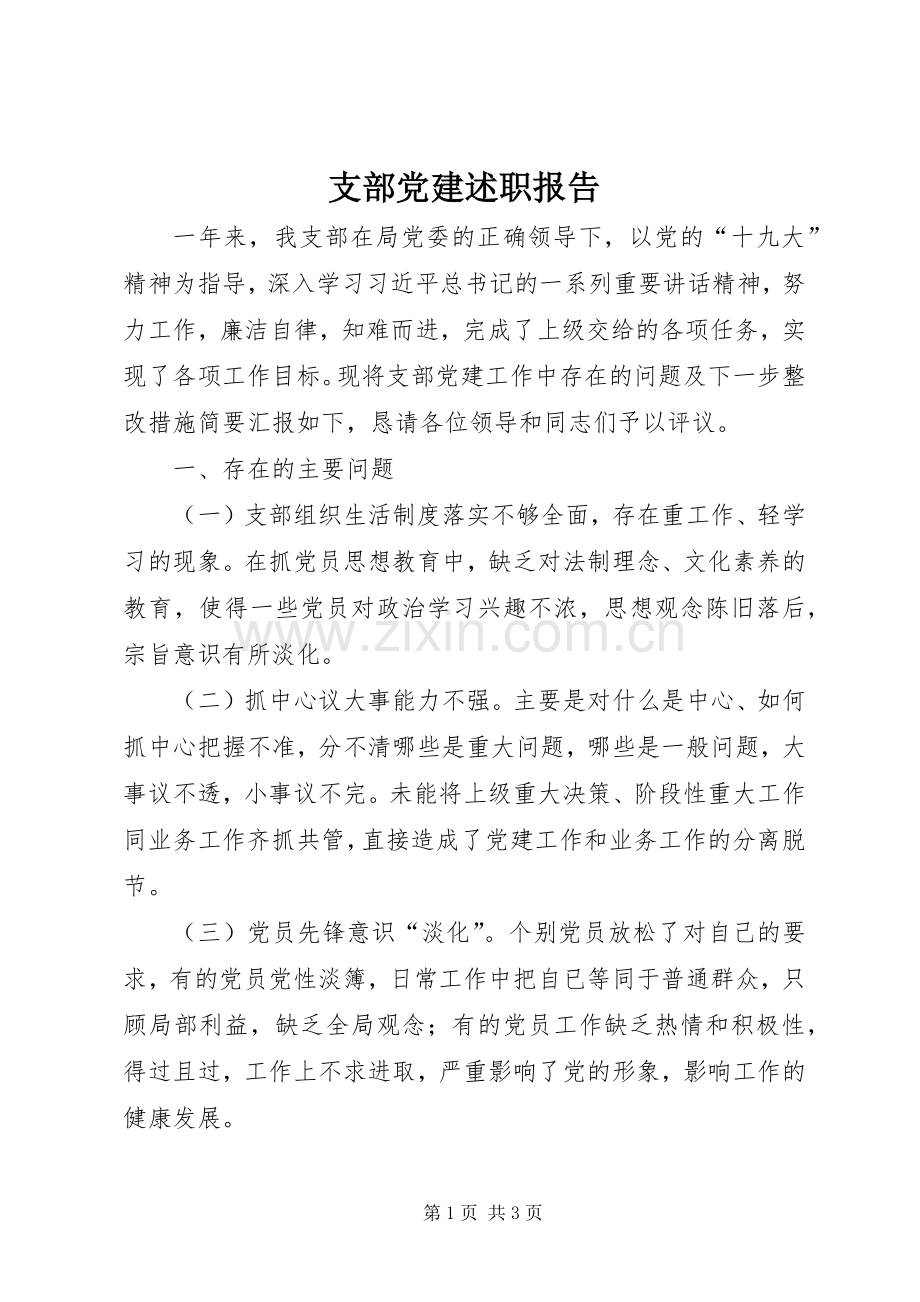 支部党建述职报告.docx_第1页