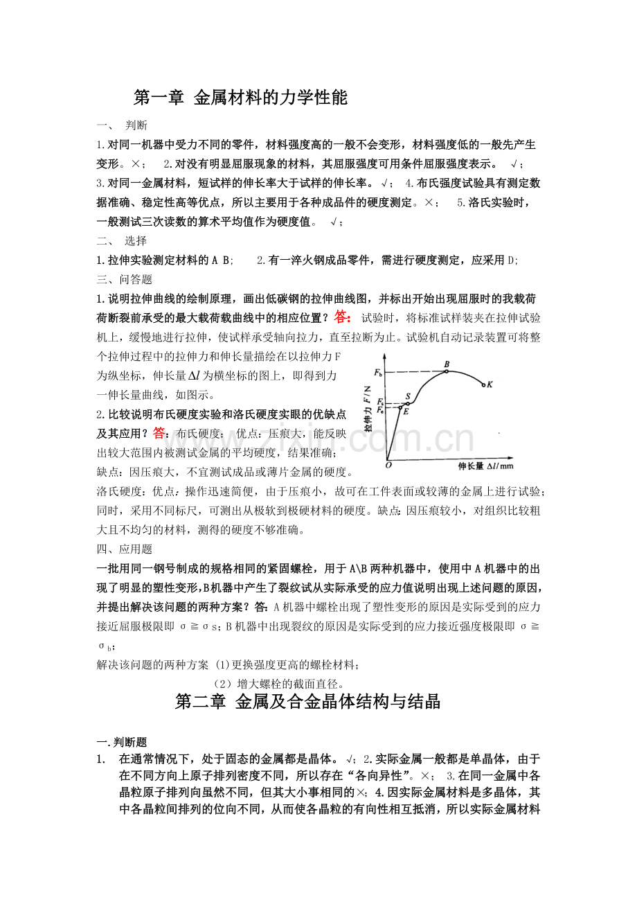 工程材料的答案.docx_第1页