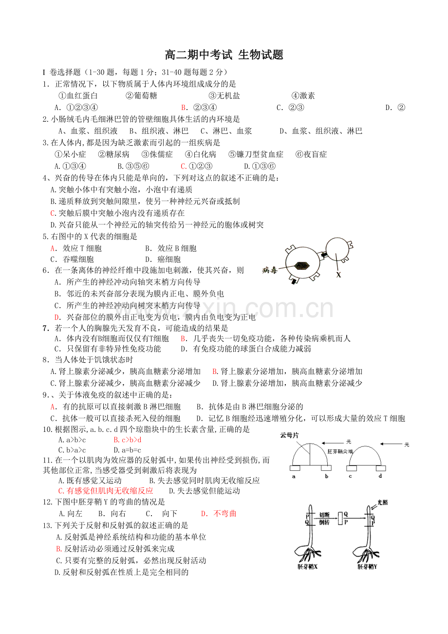 必修3生物试卷.docx_第1页